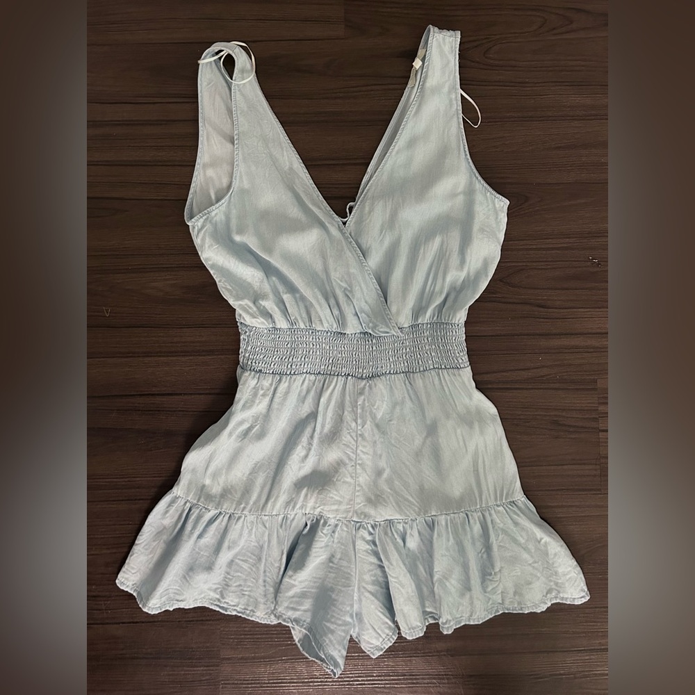 Light Blue Sleeveless Romper